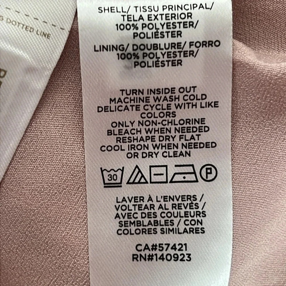 Loft Rose Gold Mesh Sequin Midi A-Line Skirt Lined Side Zip Size 10P NWT - Picture 11 of 12